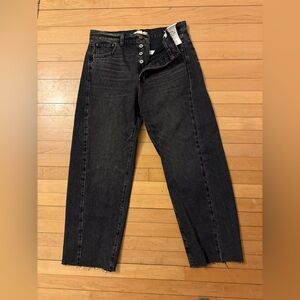 NWT Madewell Pieced Barrel-Leg Jeans Size 28